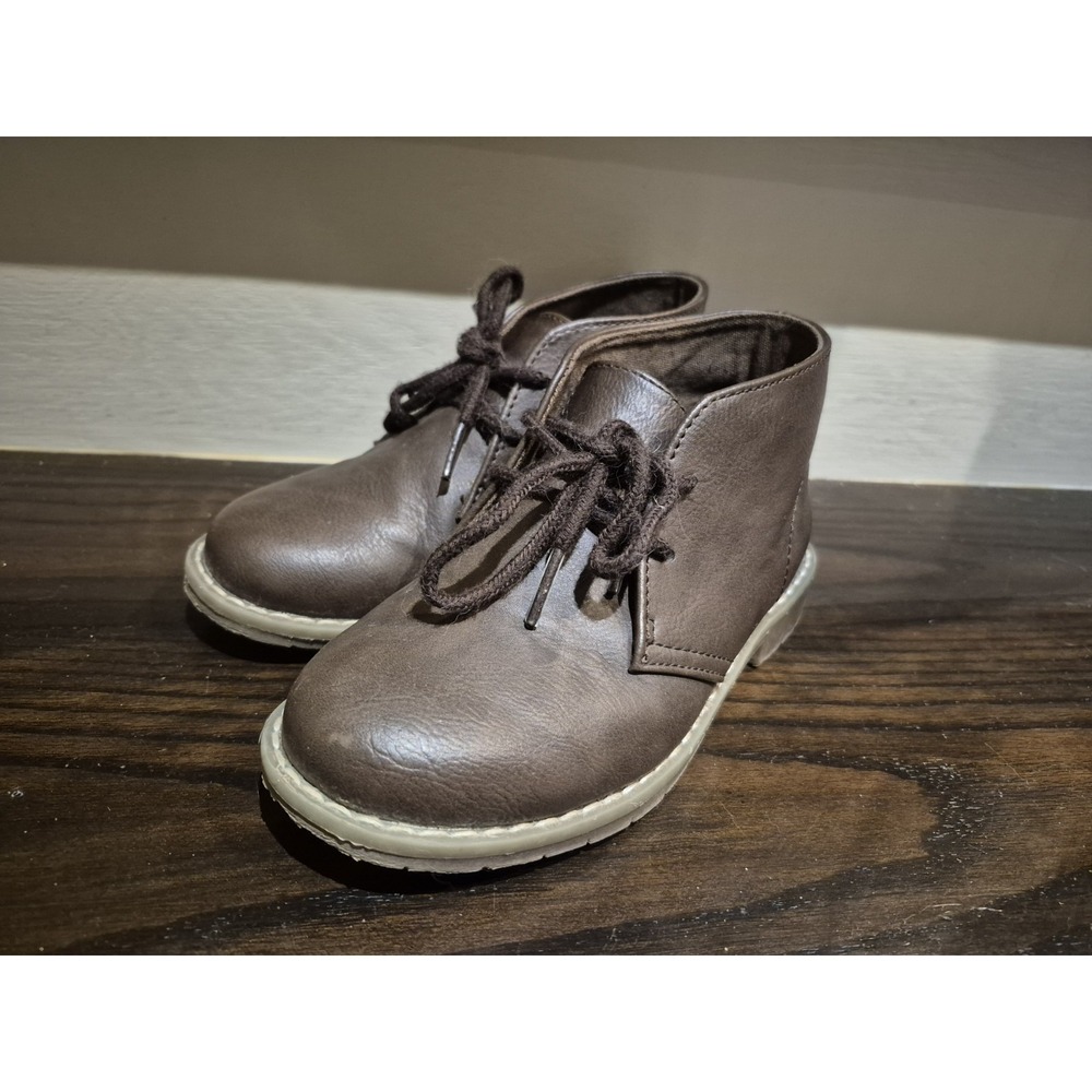Children's Place Kids‎ Dress Shoes Brown US Size 12 Laces Formal EUC